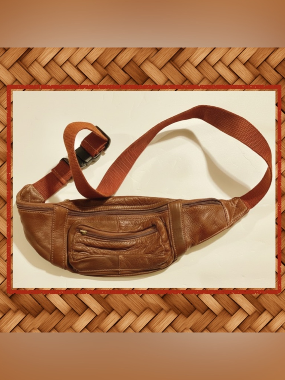💼 Vintage Coronado Unisex Brown Genuine Leather Belt
